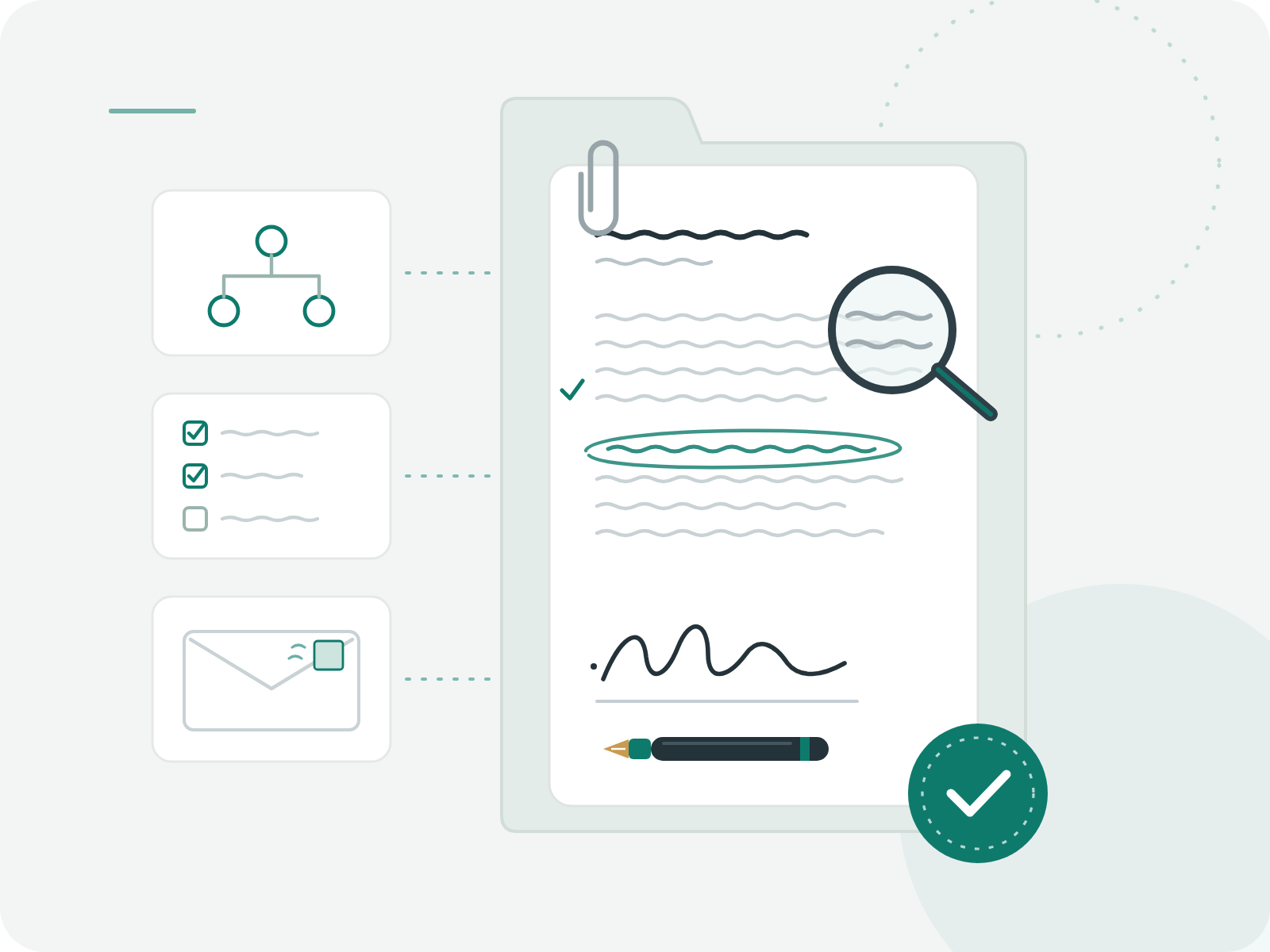 Instauro legal document review illustration